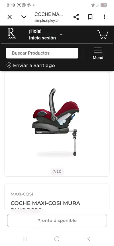 Coche Maxi-Cosi Mura Plus rojo - miniatura 2