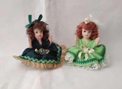 Muñecas Miniatura Ceramica 8cm Altura - miniatura 1