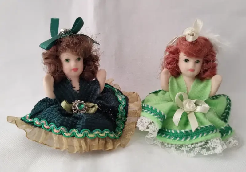Muñecas Miniatura Ceramica 8cm Altura - 3