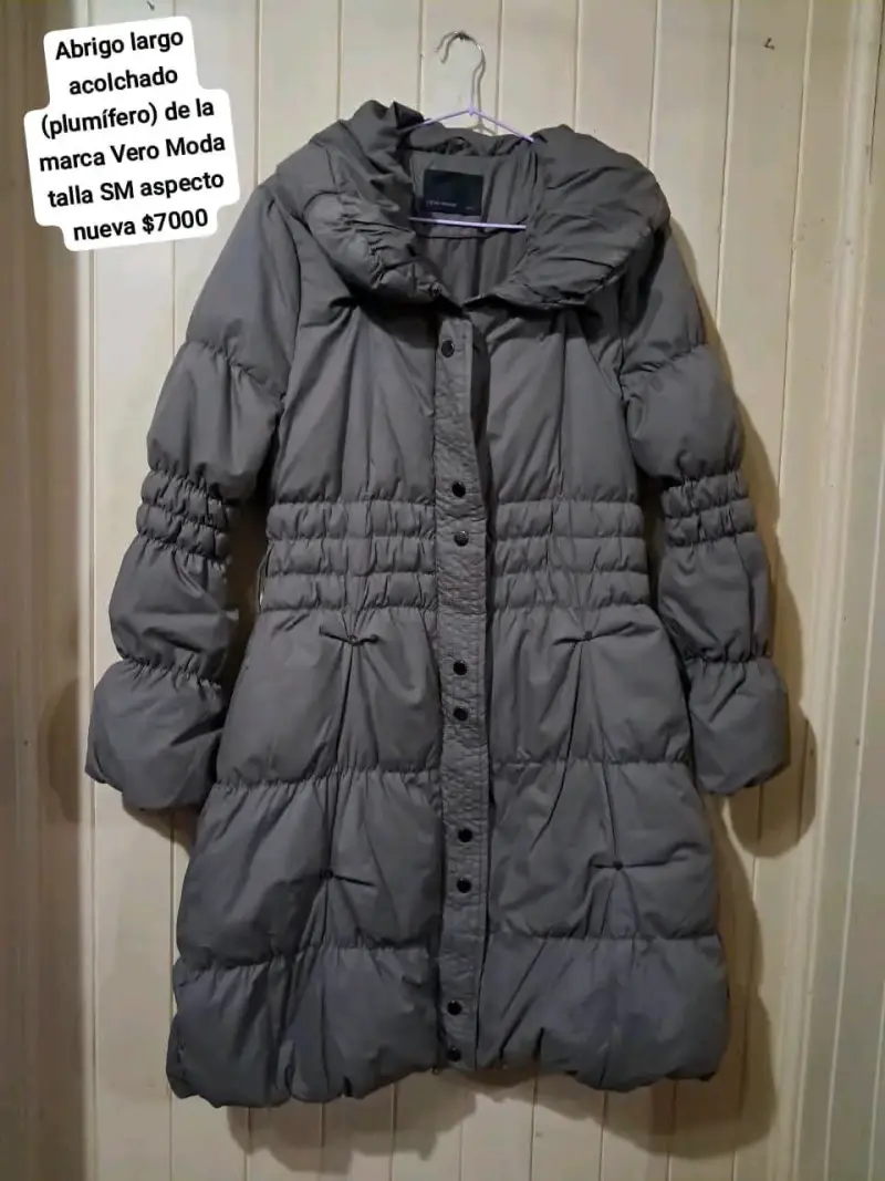 Abrigo largo acolchado Vero Moda café talla SM