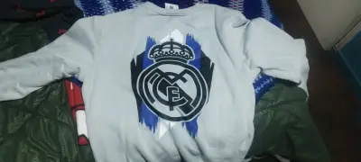 Polerón gris Real Madrid RMCF - miniatura 2