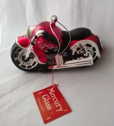 Moto Decorativa Vidrio Soplado Vintage - miniatura 1