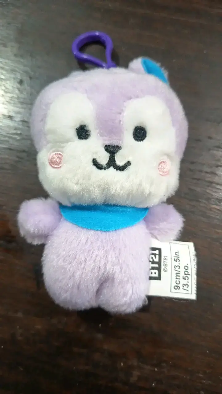 Llavero peluche BT21 morado