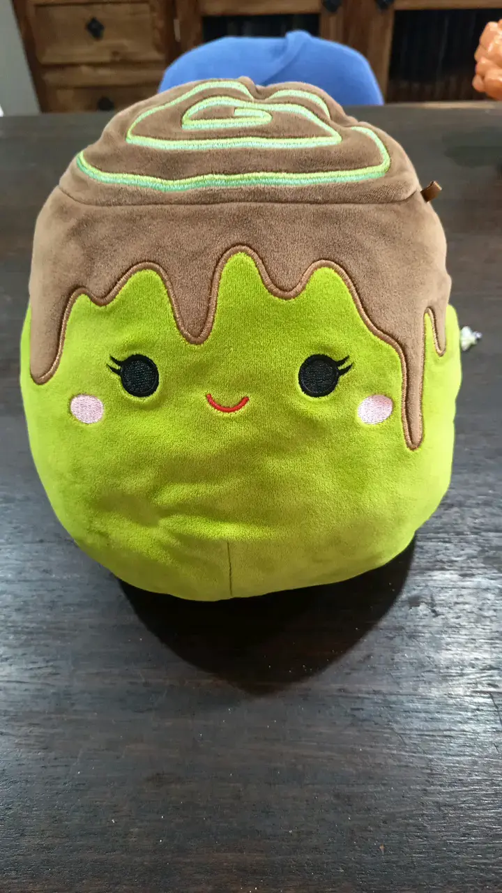 Peluche de canela con carita sonriente