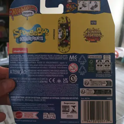 Mini patineta Hot Wheels x Skates Bob Esponja - miniatura 2