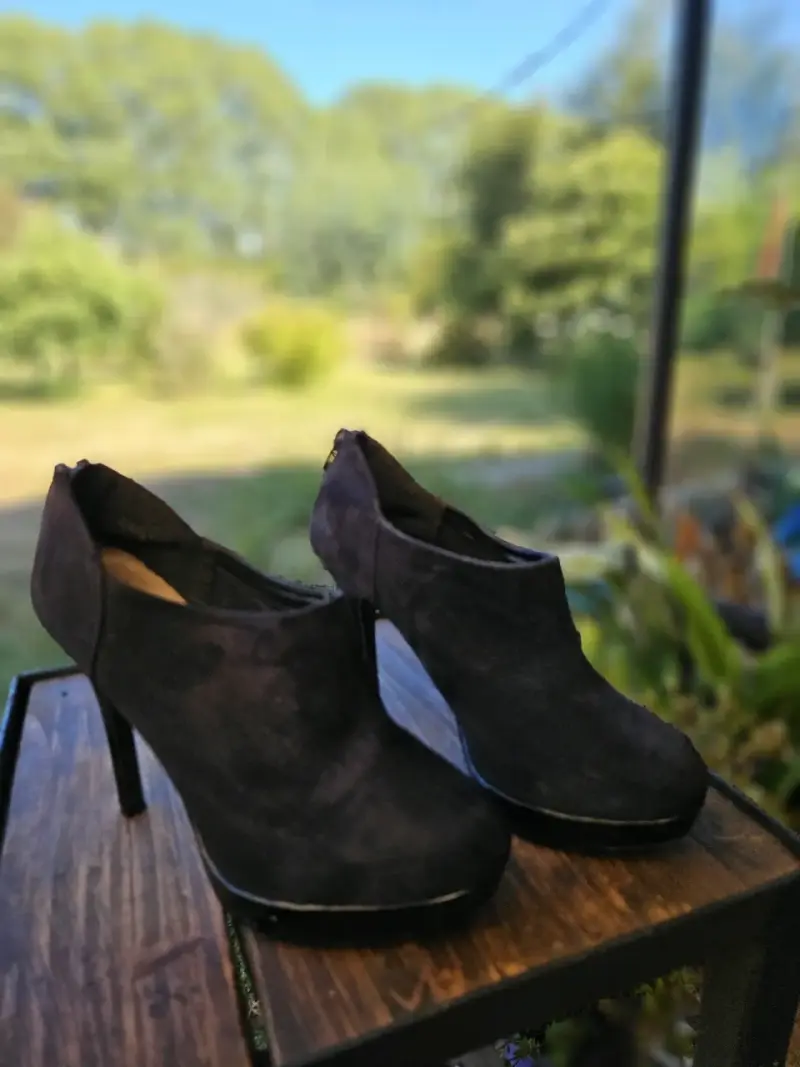 Botines de tacón alto negros elegantes - 2