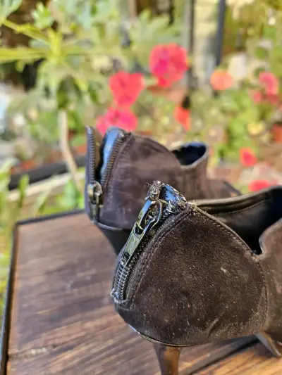 Botines de tacón alto negros elegantes - miniatura 4