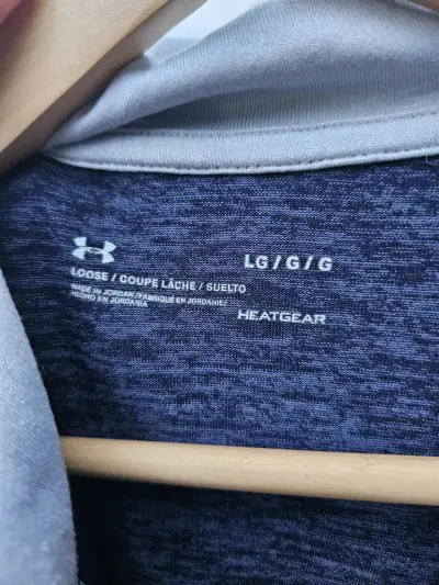 Polera manga larga deportiva azul Under Armour - miniatura 3