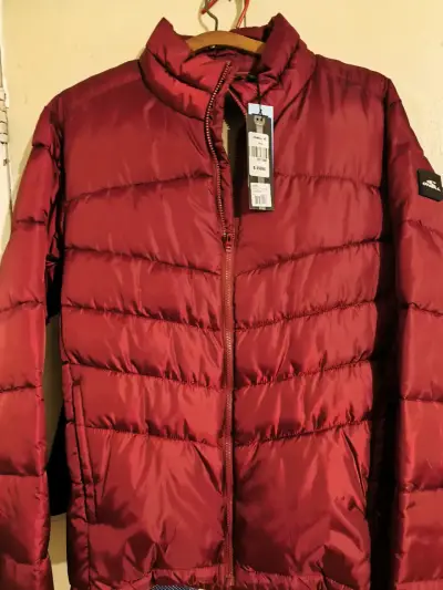 Chaqueta acolchada O'Neill roja nueva, talla xl - miniatura 1