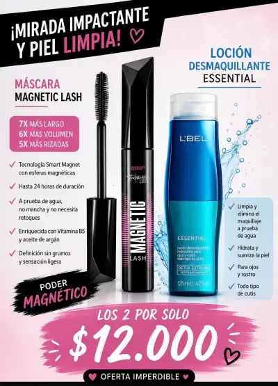 Set máscara de pestañas y loción desmaquillante - miniatura 1