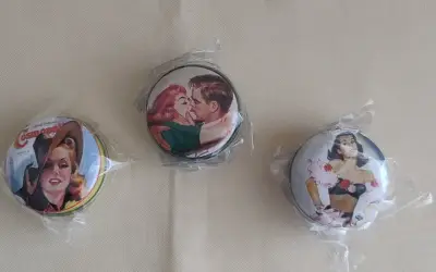 Cajitas Pequeñas Redondas Lata Decorativas Colecc - miniatura 5