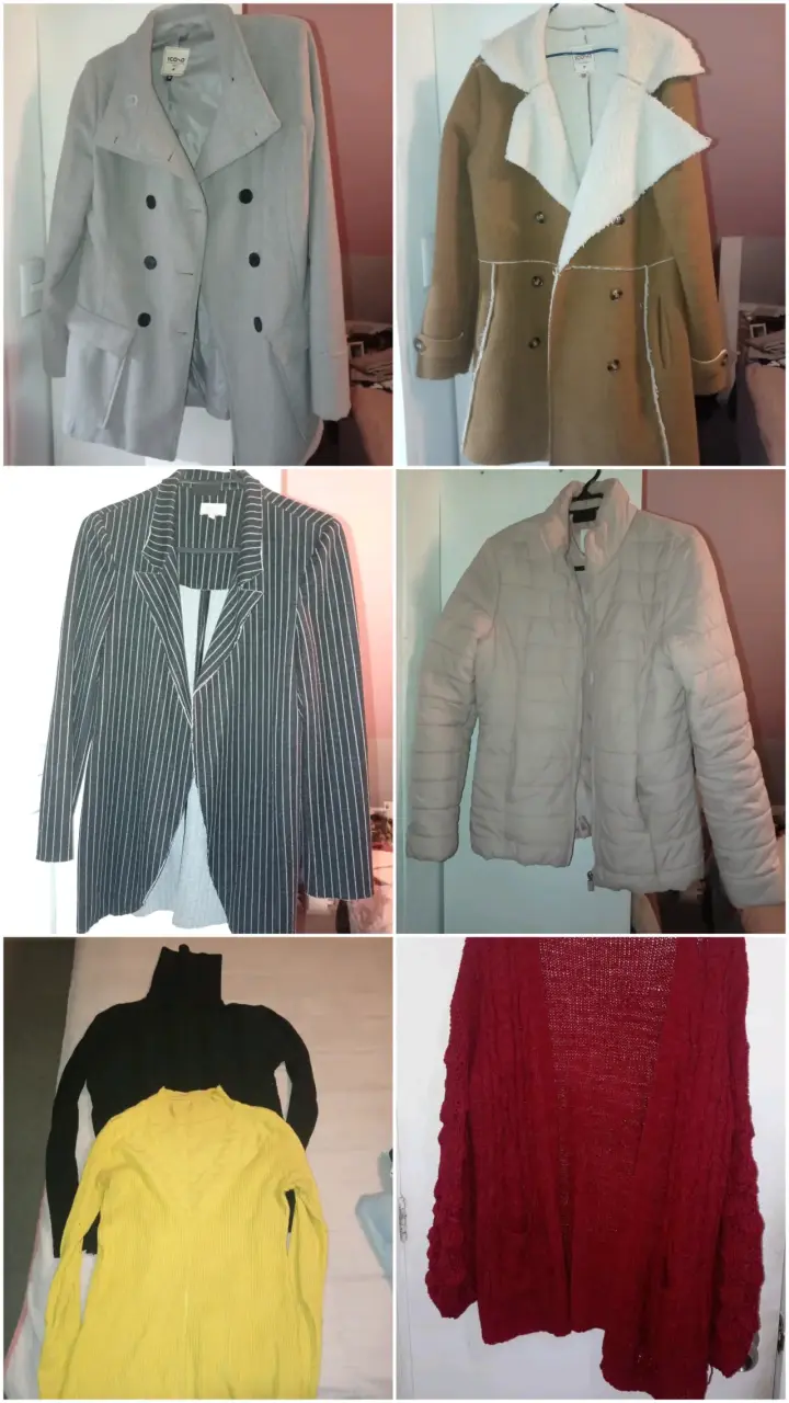 CLOSET SALE: Abrigos, chaleco y chaqueta talla M