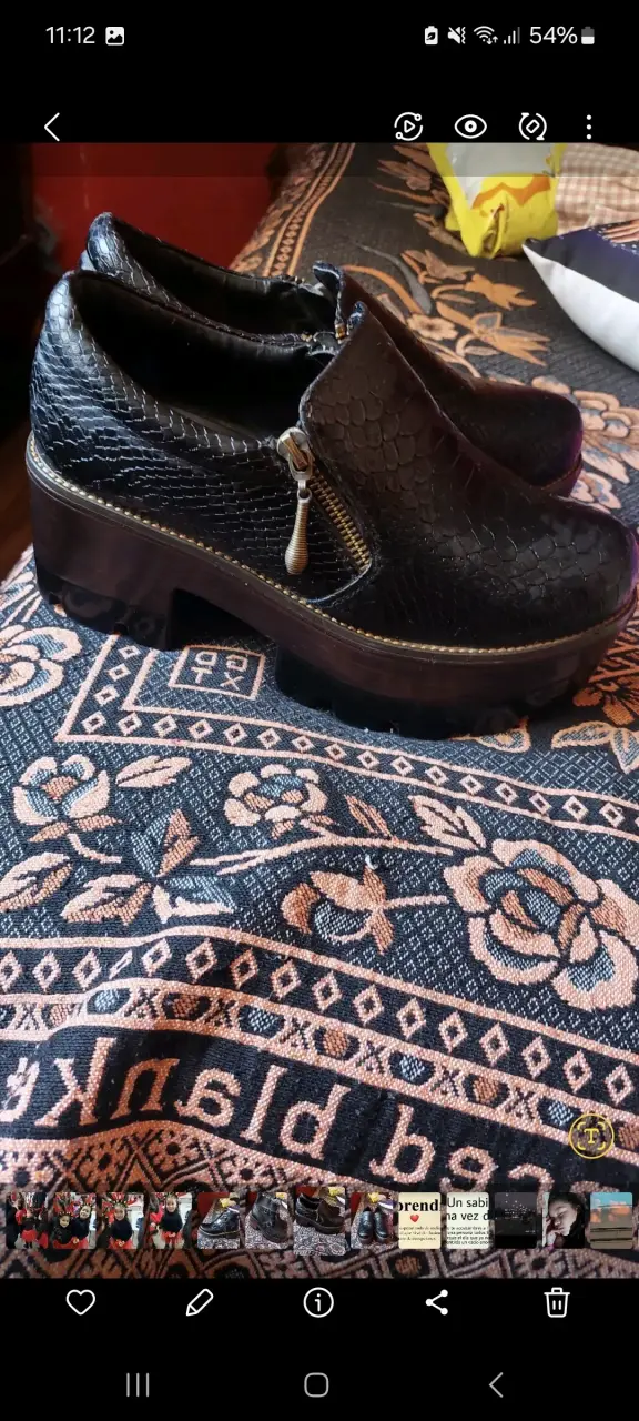 Zapatos negro con textura - 2