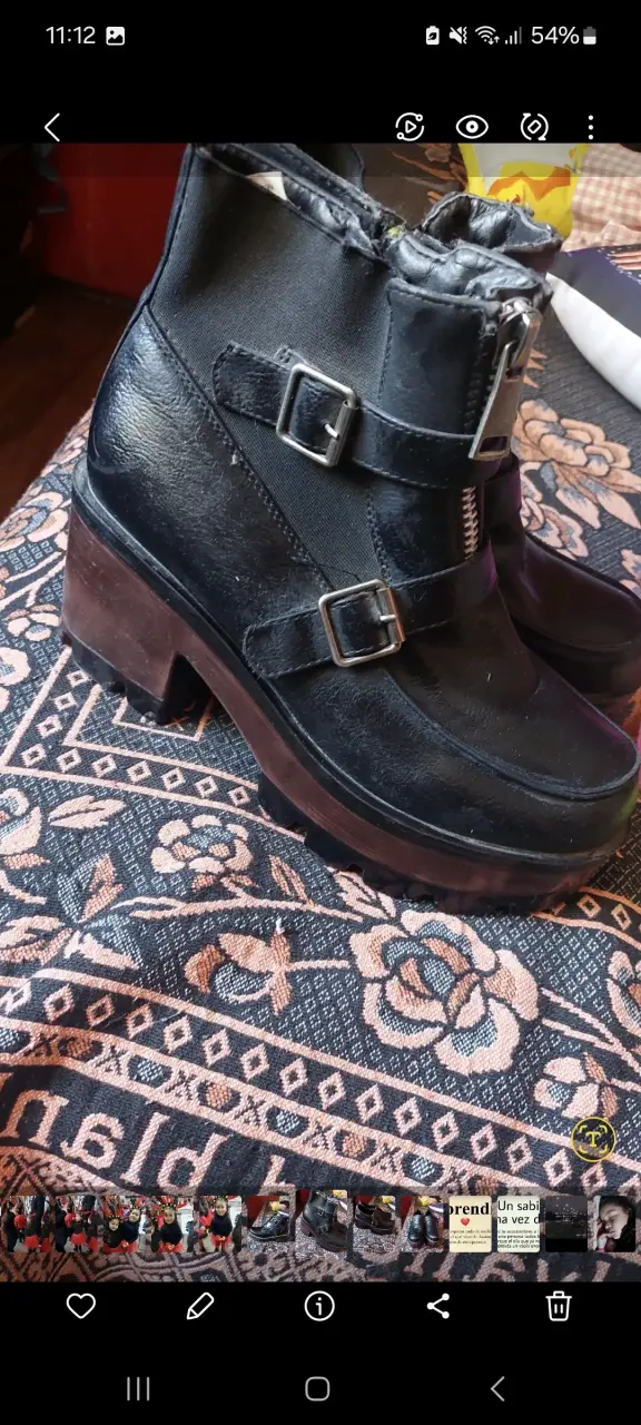 Zapatos negro con textura - 3