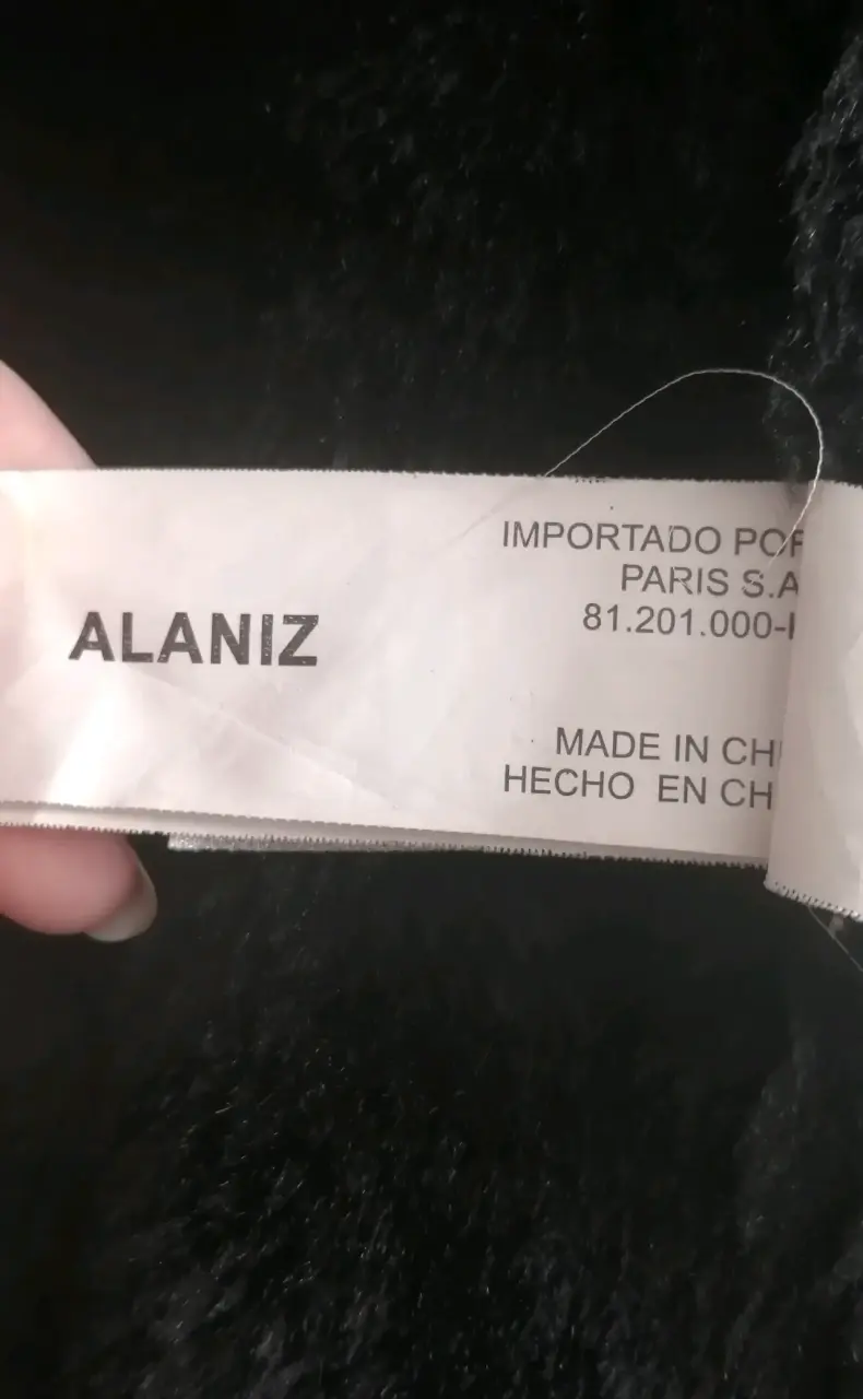 Abrigo negro de mujer Alaniz elegante - 6