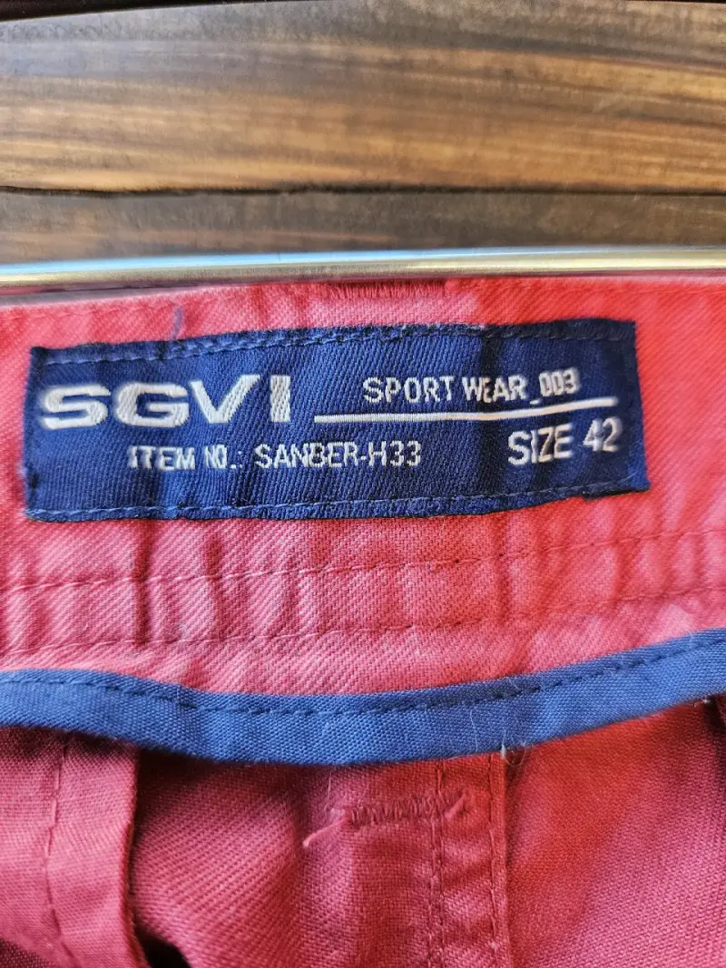 Bermudas rojas SGVI para hombre - 3