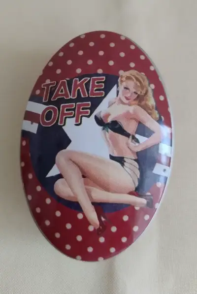 Cajitas Ovaladas Lata , Estilo Vintage Pin Up vol1 - miniatura 3