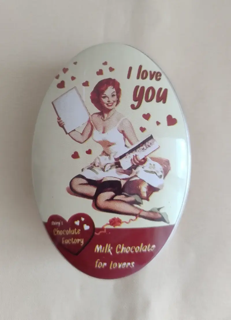 Cajitas Ovaladas Lata , Estilo Vintage Pin Up vol1 - 4