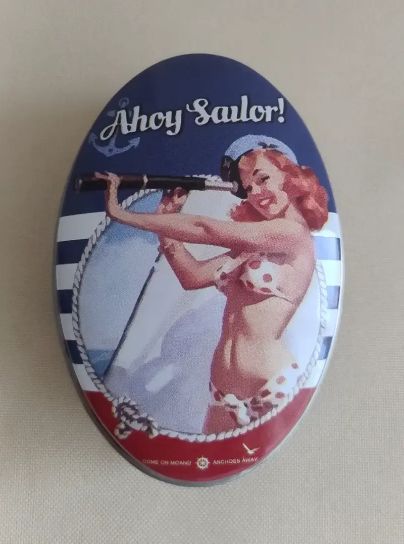 Cajitas Ovaladas Lata , Estilo Vintage Pin Up vol2 - 4