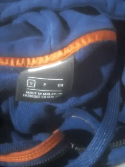 Polerón nike azul con capucha y cierre - miniatura 2