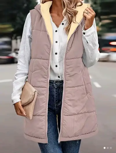 Parka reversible cálido para mujer - miniatura 1