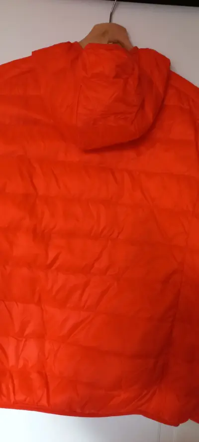 Chaqueta de pluma naranja con capucha XL - miniatura 5