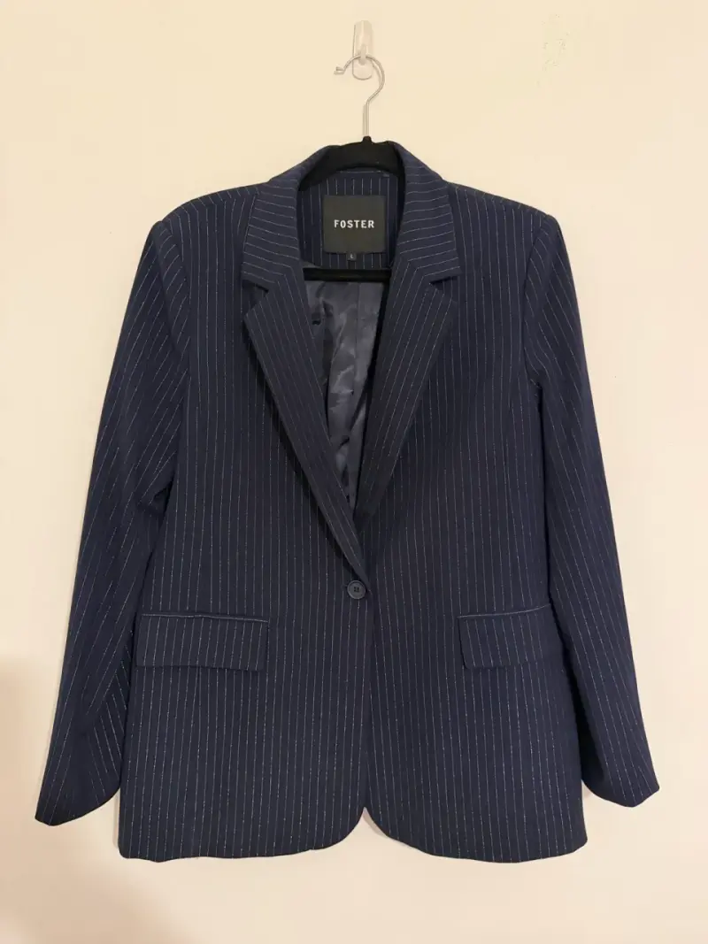 Blazer azul a rayas Foster para mujer - 2