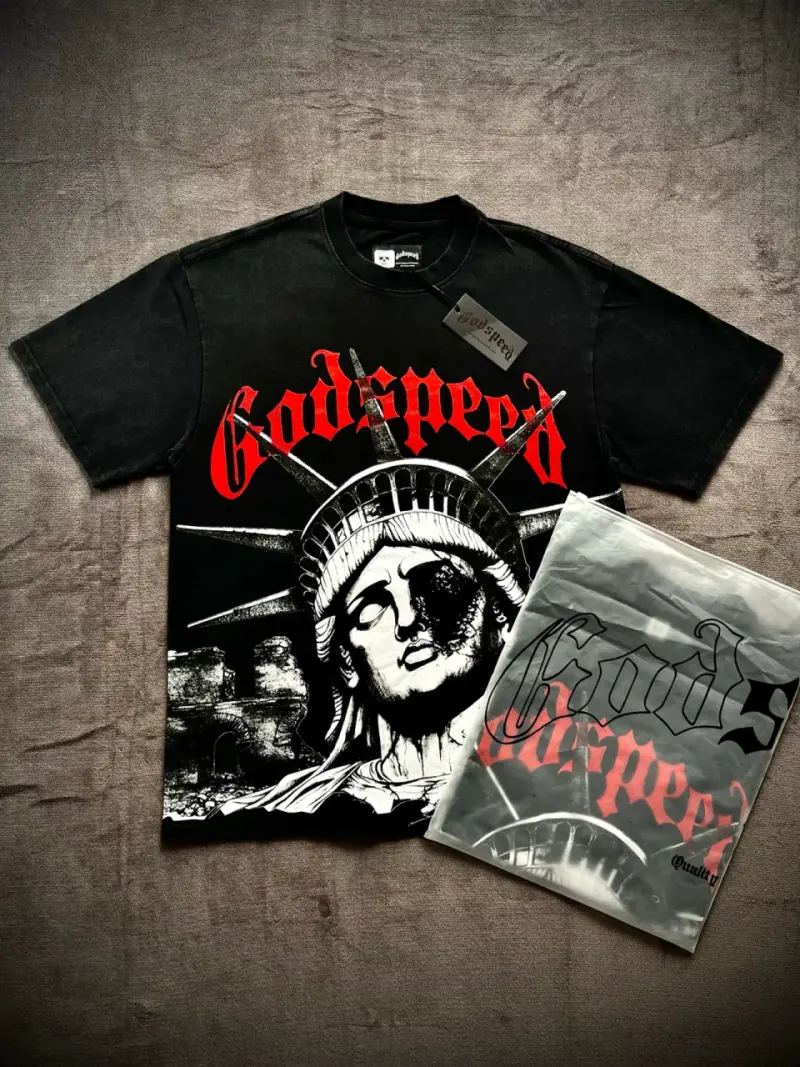 Polera negra Godspeed - 1