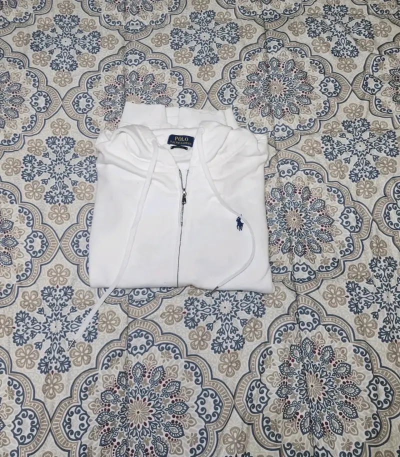 Polerón blanco Polo Ralph Lauren con capucha - 1