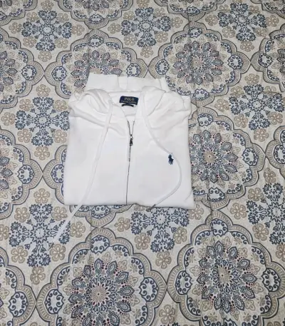 Polerón blanco Polo Ralph Lauren con capucha - miniatura 1