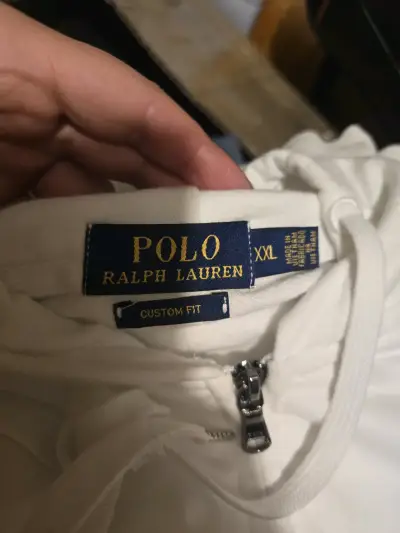 Polerón blanco Polo Ralph Lauren con capucha - miniatura 6