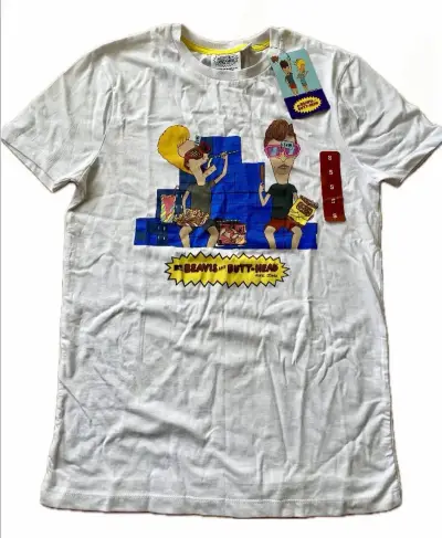 Polera Beavis and Butt-Head blanca - miniatura 1