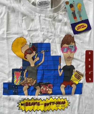 Polera Beavis and Butt-Head blanca - miniatura 2
