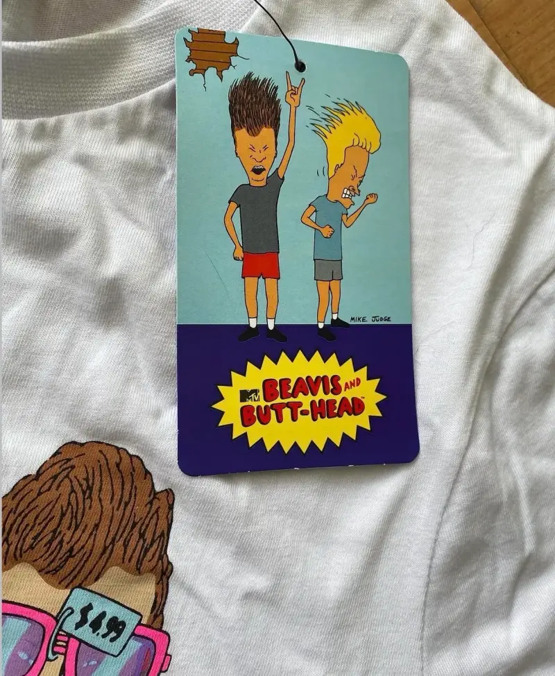Polera Beavis and Butt-Head blanca - 4