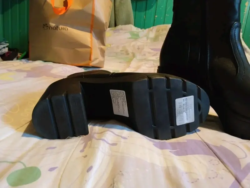 Botines de cuero negro con plataforma - 2