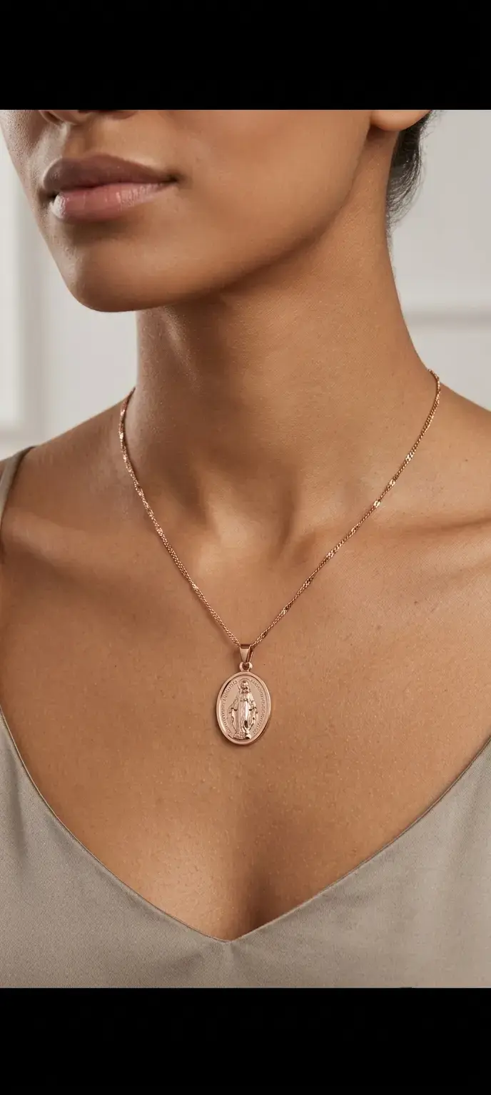 Gargantilla Virgen Milagrosa – Edición Rose Gold - 2