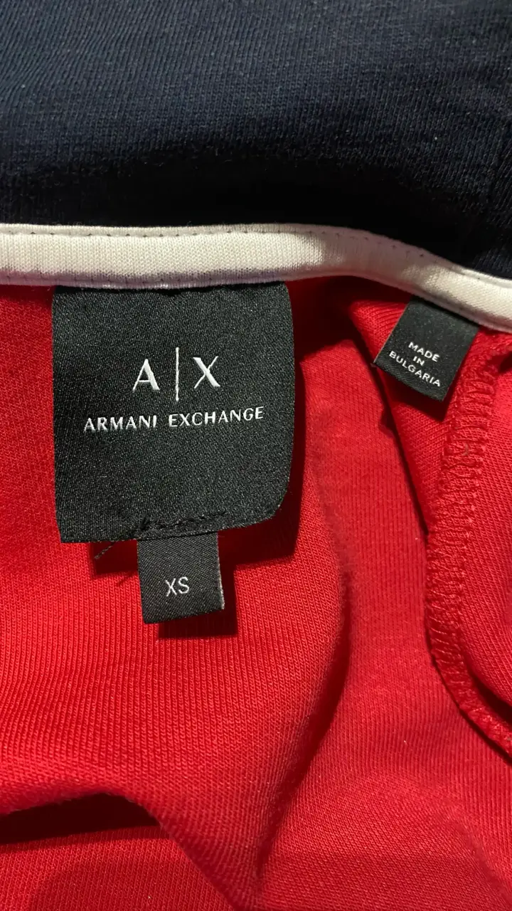 Chaqueta Armani Exchange roja con cierre - 3