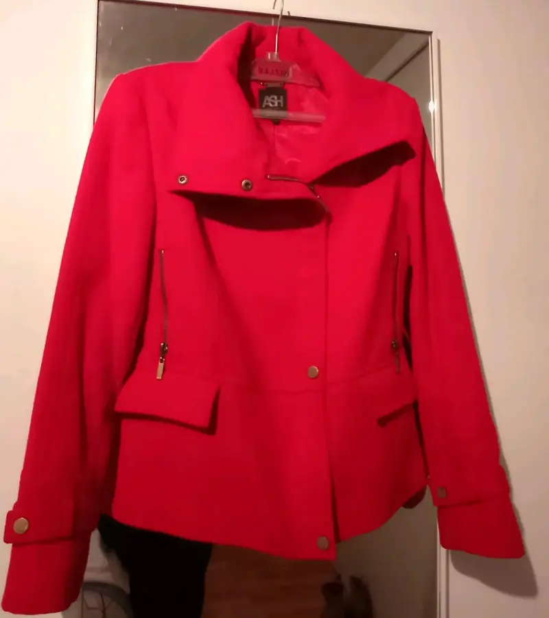 Chaqueta roja de mujer ASH con cierre - 2