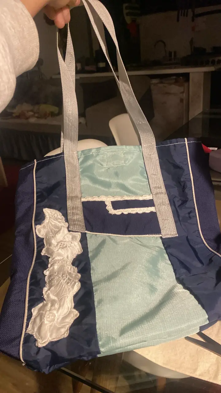 Bolso deportivo azul y celeste Everflow - 2