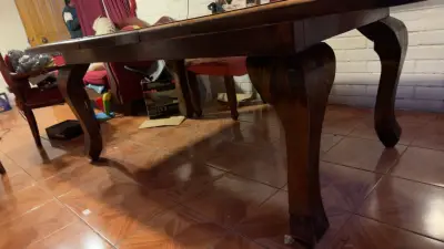 Mesa de comedor de madera clásica - miniatura 5