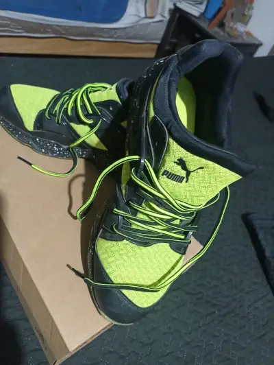 Zapatillas deportivas Puma verde neón - miniatura 1