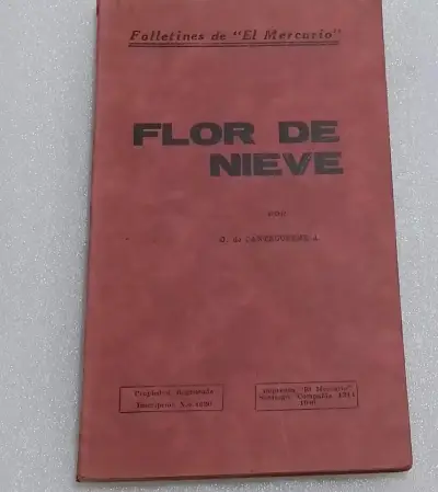 Folleto antiguo 'Flor de Nieve' de El Mercurio - miniatura 1