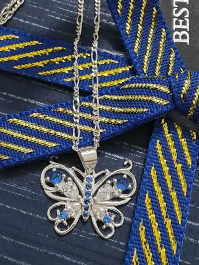Conjunto de joyería mariposa en plata - miniatura 2
