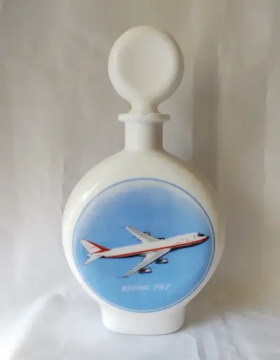 Botella decorativa Boeing 747 vintage - miniatura 1