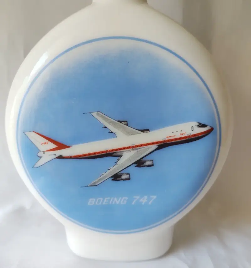 Botella decorativa Boeing 747 vintage - 2