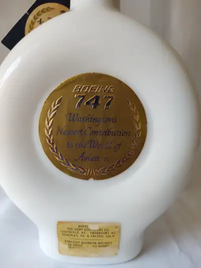 Botella decorativa Boeing 747 vintage - miniatura 4