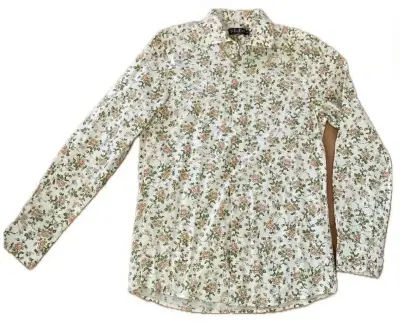 Camisa floral de manga larga para mujer - miniatura 1
