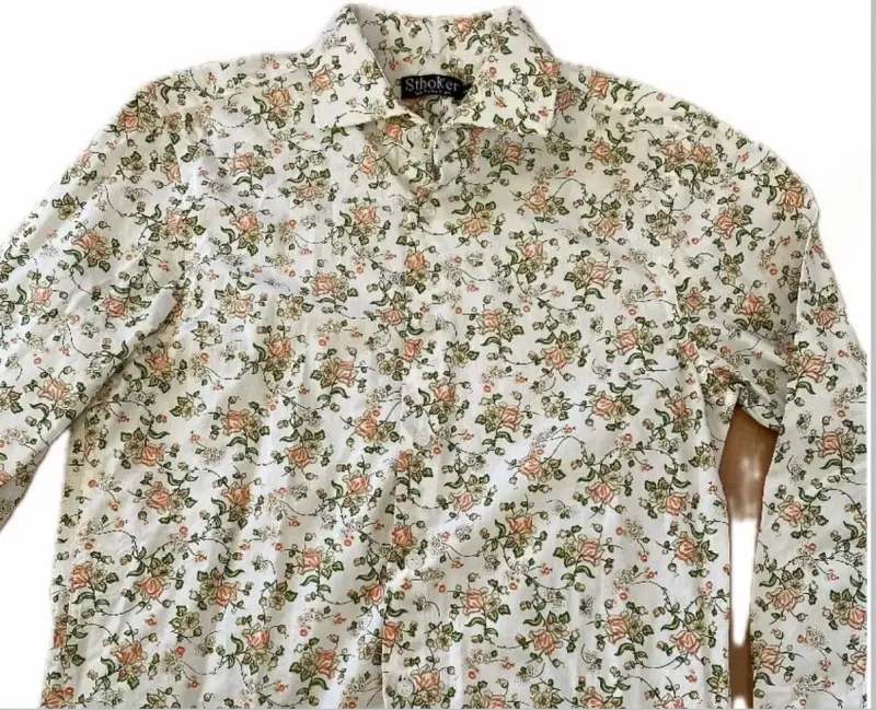 Camisa floral de manga larga para mujer - 2