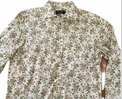 Camisa floral de manga larga para mujer - miniatura 2