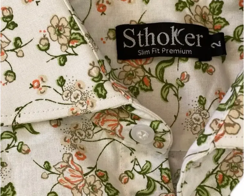 Camisa floral de manga larga para mujer - 3